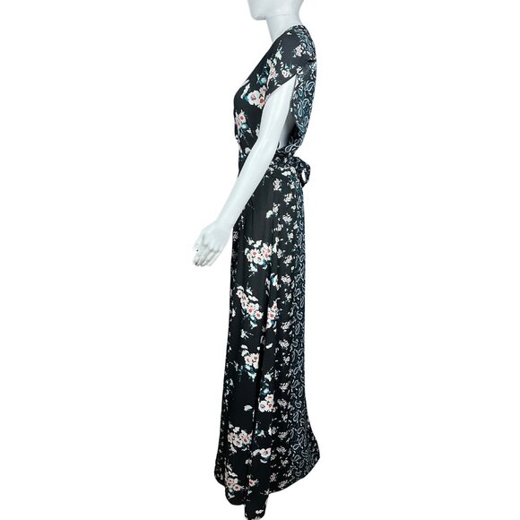 VICI Mixed Floral Wrap Maxi Dress – Size Medium - Picture 5 of 6